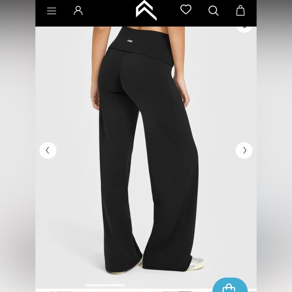 Oner Active Black softmotion foldover straight leg (sz SM - short length) BNWT